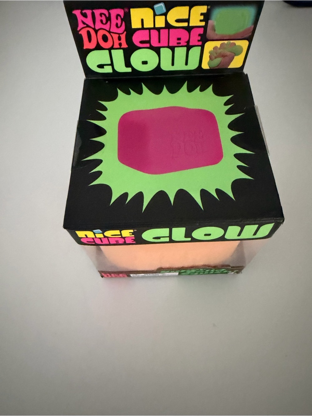 Nice Doh Cube Glow Sensory Stress Toy - new and authentic